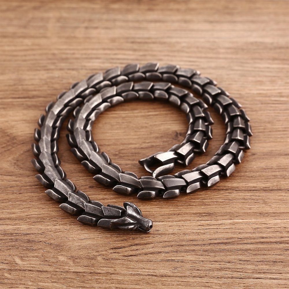 Men's keel titanium steel necklace